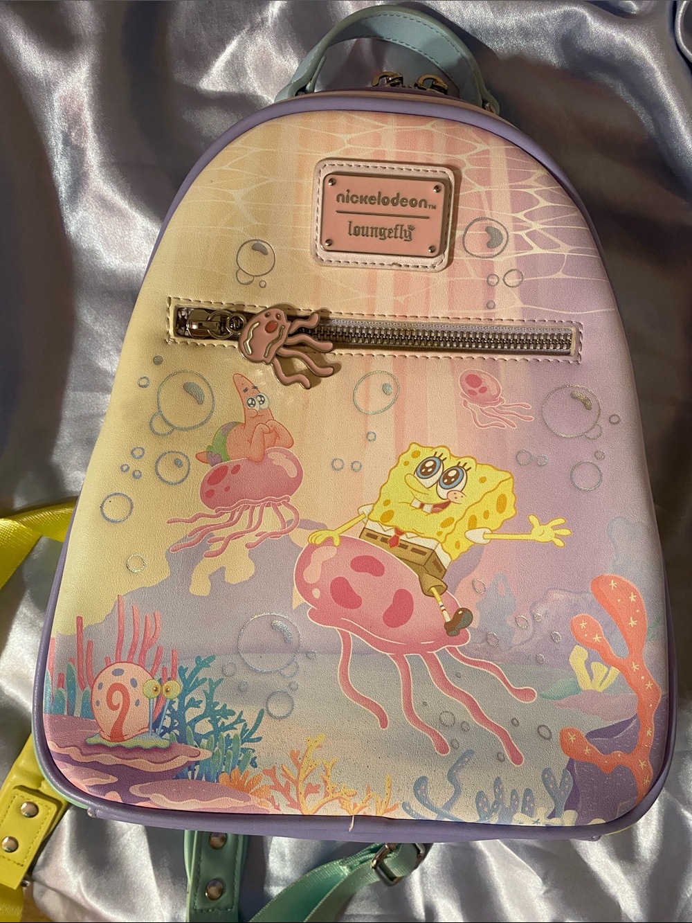 Loungefly SpongeBob Pastel Jellyfish Mini Backpack